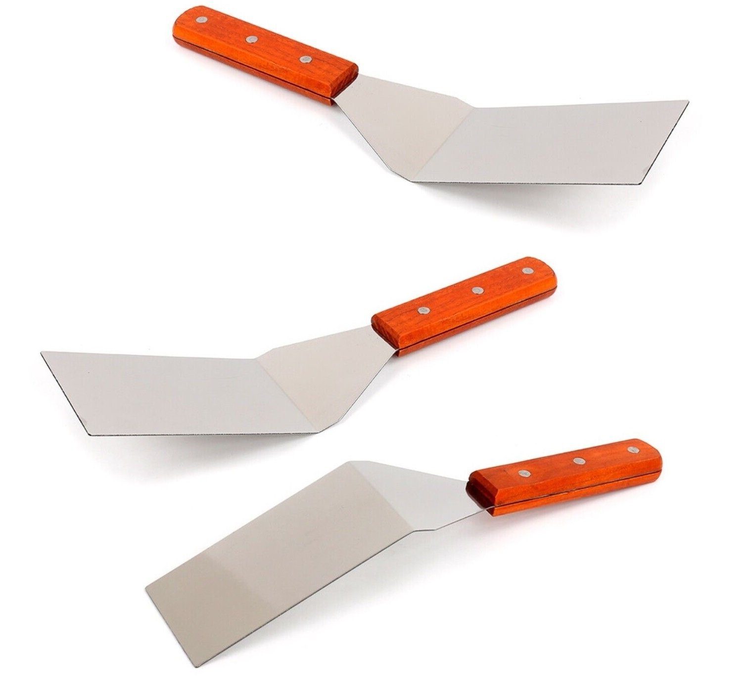 Pizzaschneider Massiver Pfannenwender Set aus Edelstahl - 3 Pack Fleischwender mit