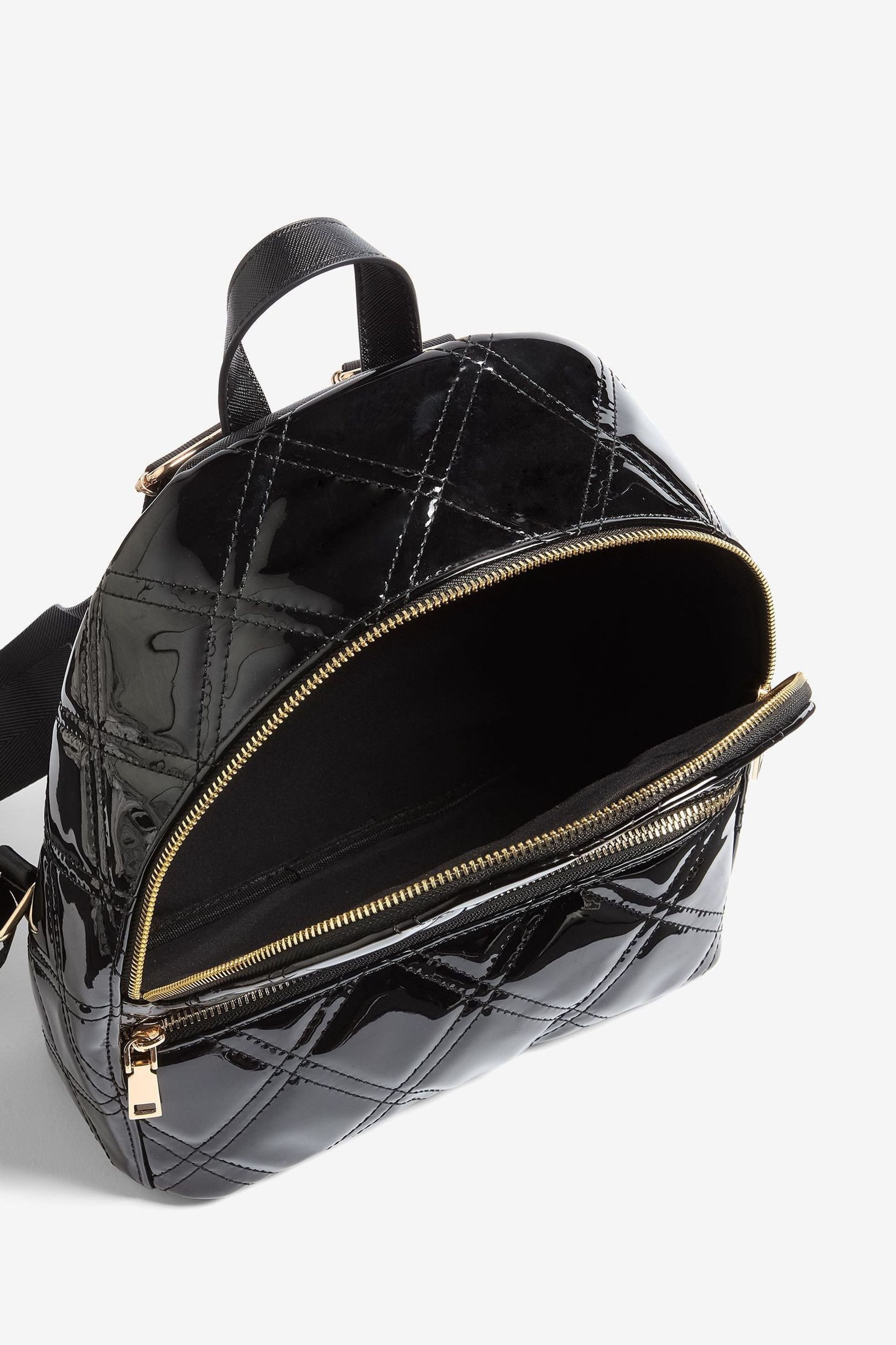 LIPSY Rucksack Lipsy Gesteppter Schulrucksack in Lackoptik (1-tlg)