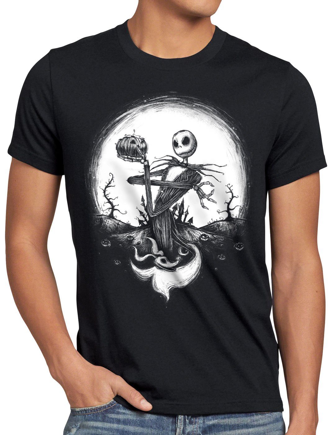 Print-Shirt T-Shirt style3 Nightmare Christmas Jack Skellington Before Herren