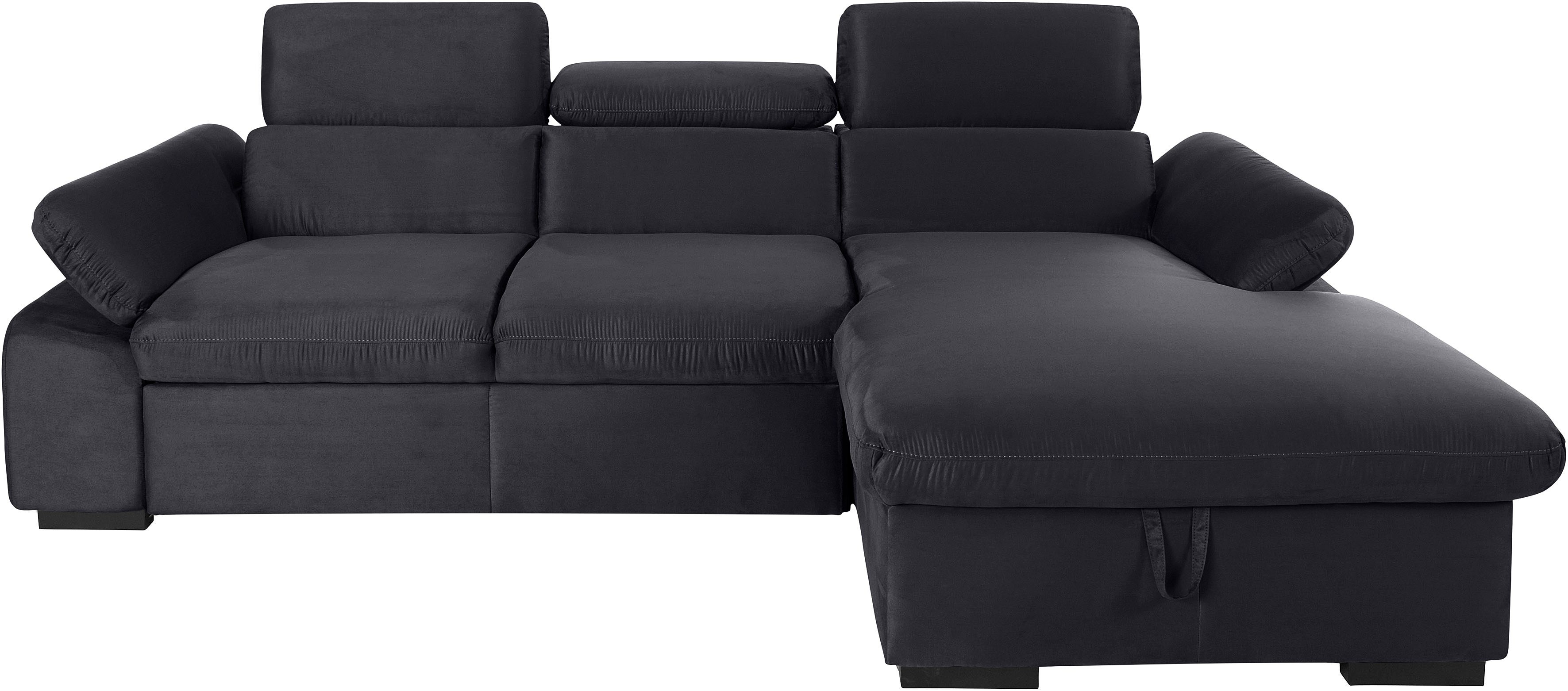 COTTA Ecksofa "Lola L-Form mit Kopfteilfunktion & Hocker", (Set, mit Hocker günstig online kaufen