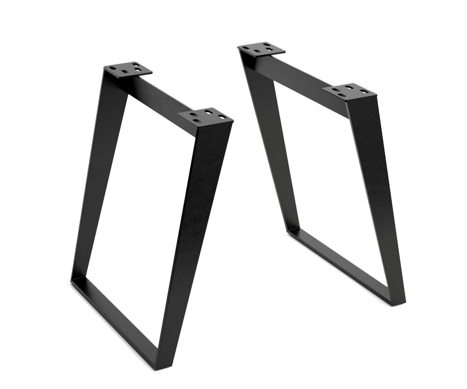 DELIFE Tischbein Metall, Schräg (2erSet) Tischgestell