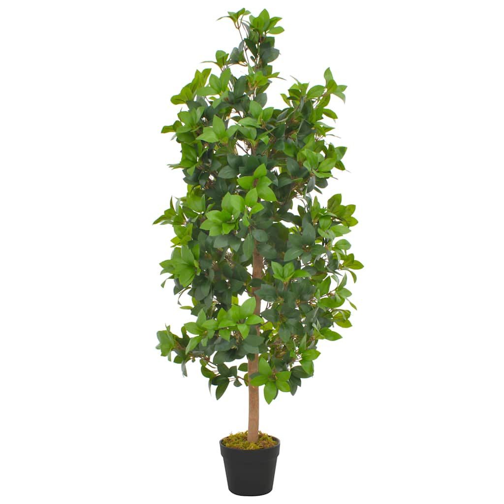 Kunstbaum Künstliche Pflanze Lorbeerbaum mit Topf Grün 120 cm, vidaXL, Höhe 120 cm