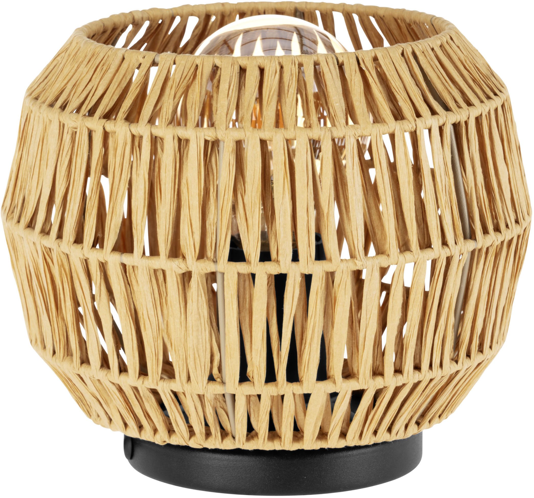 EGLO Tischleuchte SHELDON Tischlampe - Stahl - E27 - 1X40W - IP20, Ein-/Ausschalter, ohne Leuchtmittel, Nachttischlampe, Schreibtischleuchte, Leselampe, H17,5 x Ø21 cm