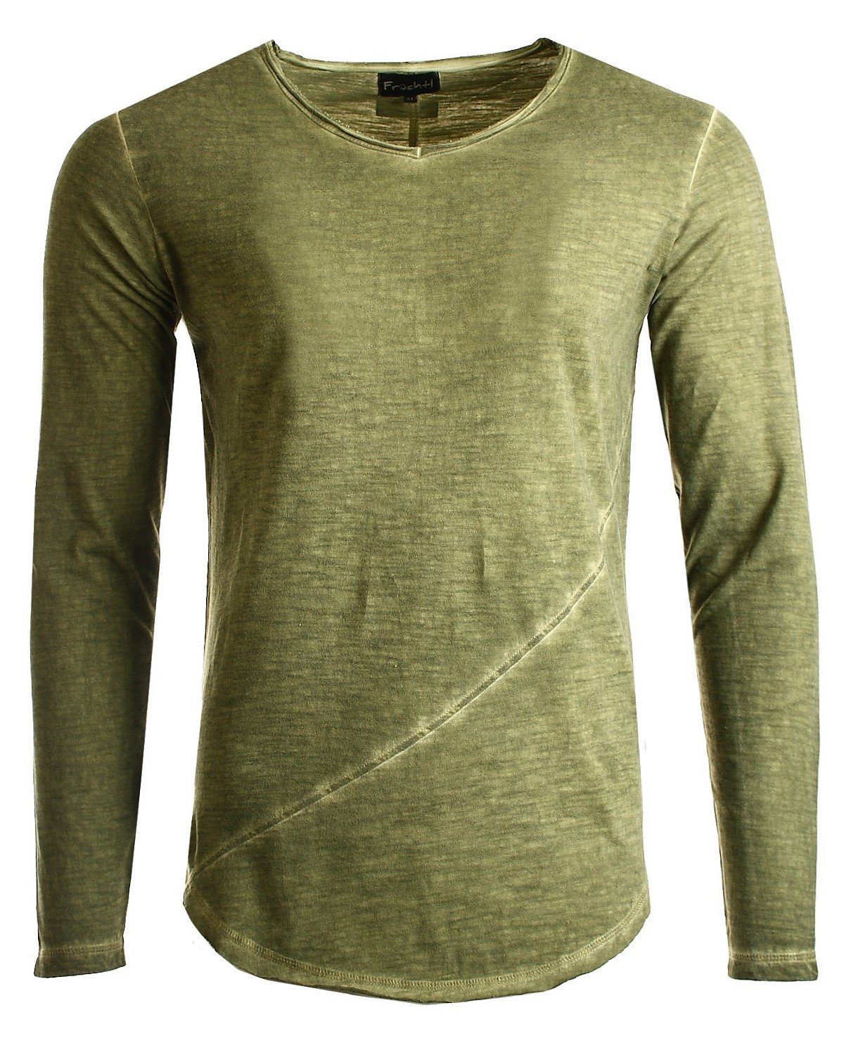 Früchtl Longsleeve mit Vintage Waschung Langarmshirt Longshirt günstig online kaufen