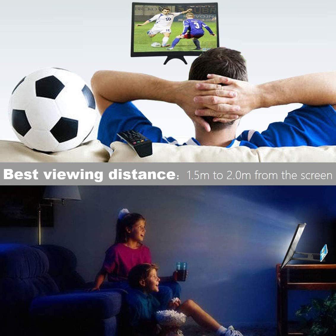 FELIXLEO Lupenbrille 12 Zoll Bildschirm Lupe Handy Lupe Faltbar für Smartphones, 1-tlg.