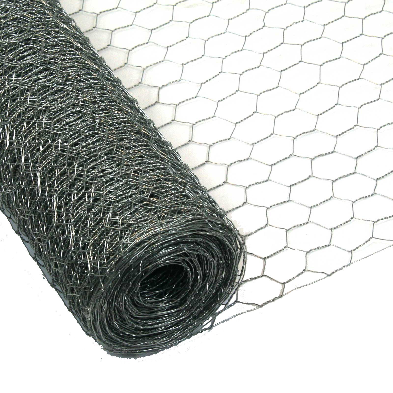 Garmix Sechseckgeflecht Kaninchendraht Verzinkt 50cm 25m 25mm 0,6mm