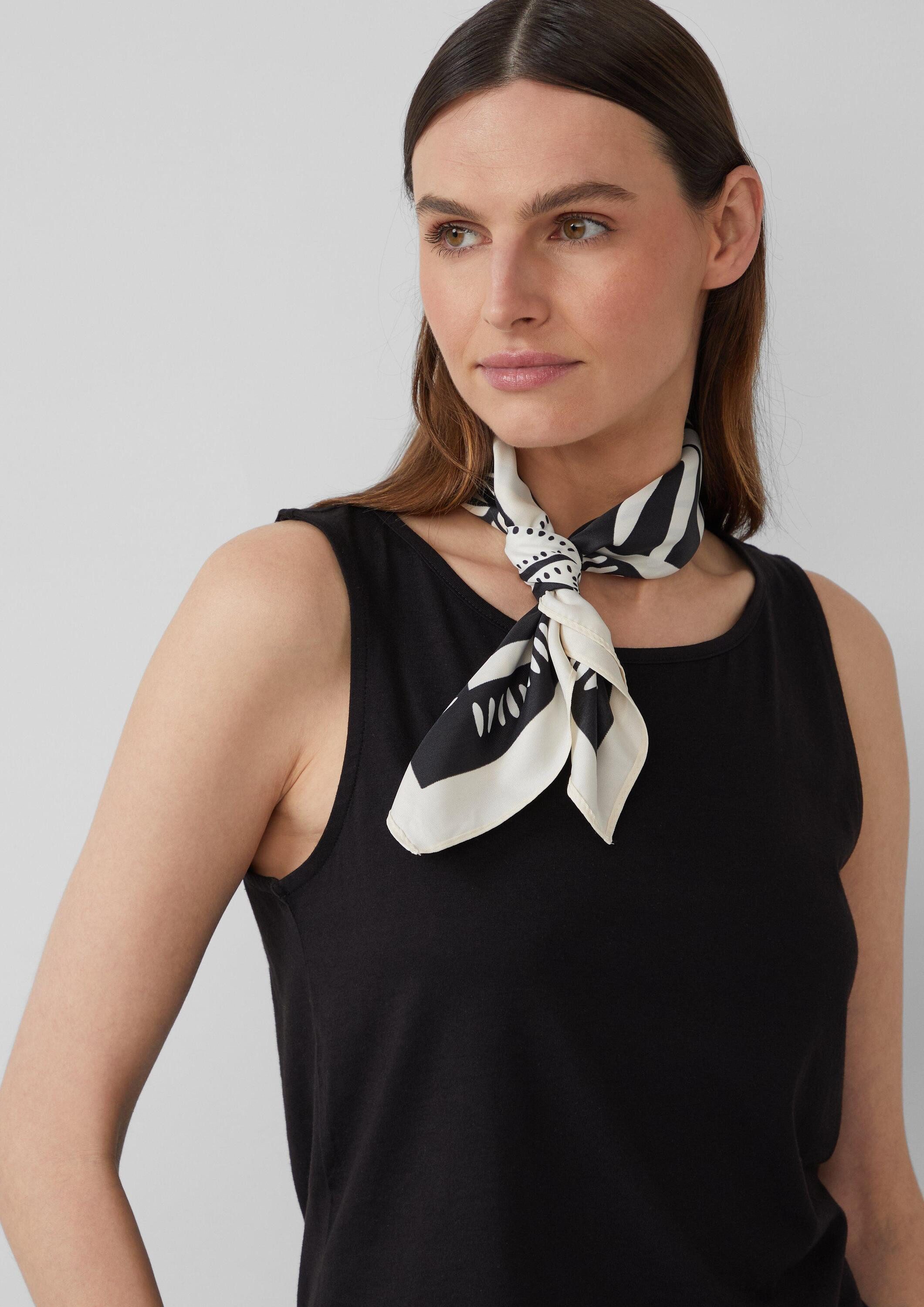 s.Oliver Schal Schal, Bandana mit Artwork günstig online kaufen