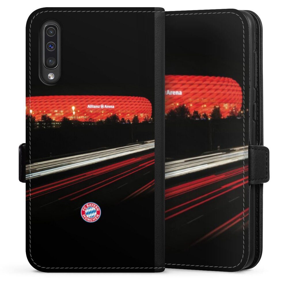 DeinDesign Handyhülle FC Bayern München FCB Stadion FC Bayern München Allianz Arena, Samsung Galaxy A50 Hülle Handy Flip Case Wallet Cover