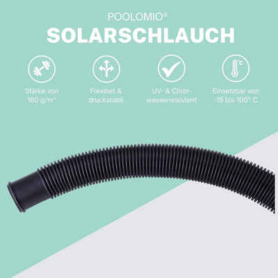 Poolomio Poolschlauch Solarschlauch 50 m Rolle [32/38 mm]