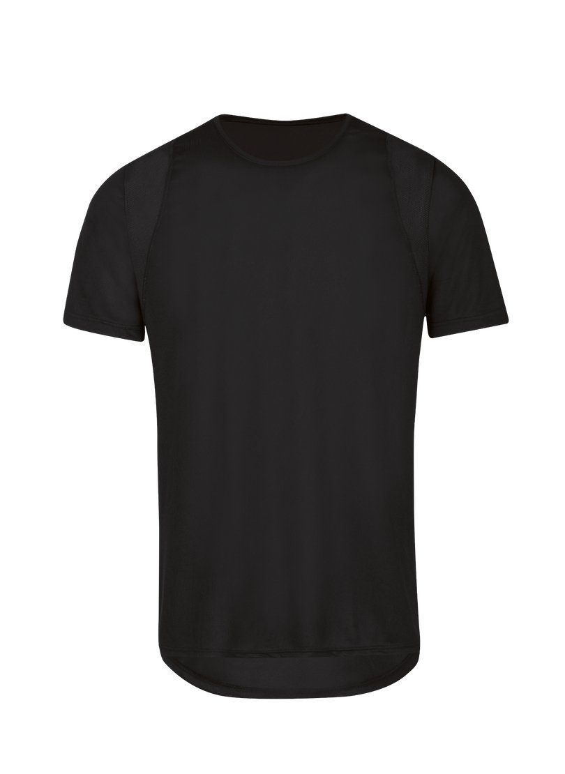 Trigema T-Shirt TRIGEMA COOLMAX® Sport T-Shirt schwarz | Sport-T-Shirts