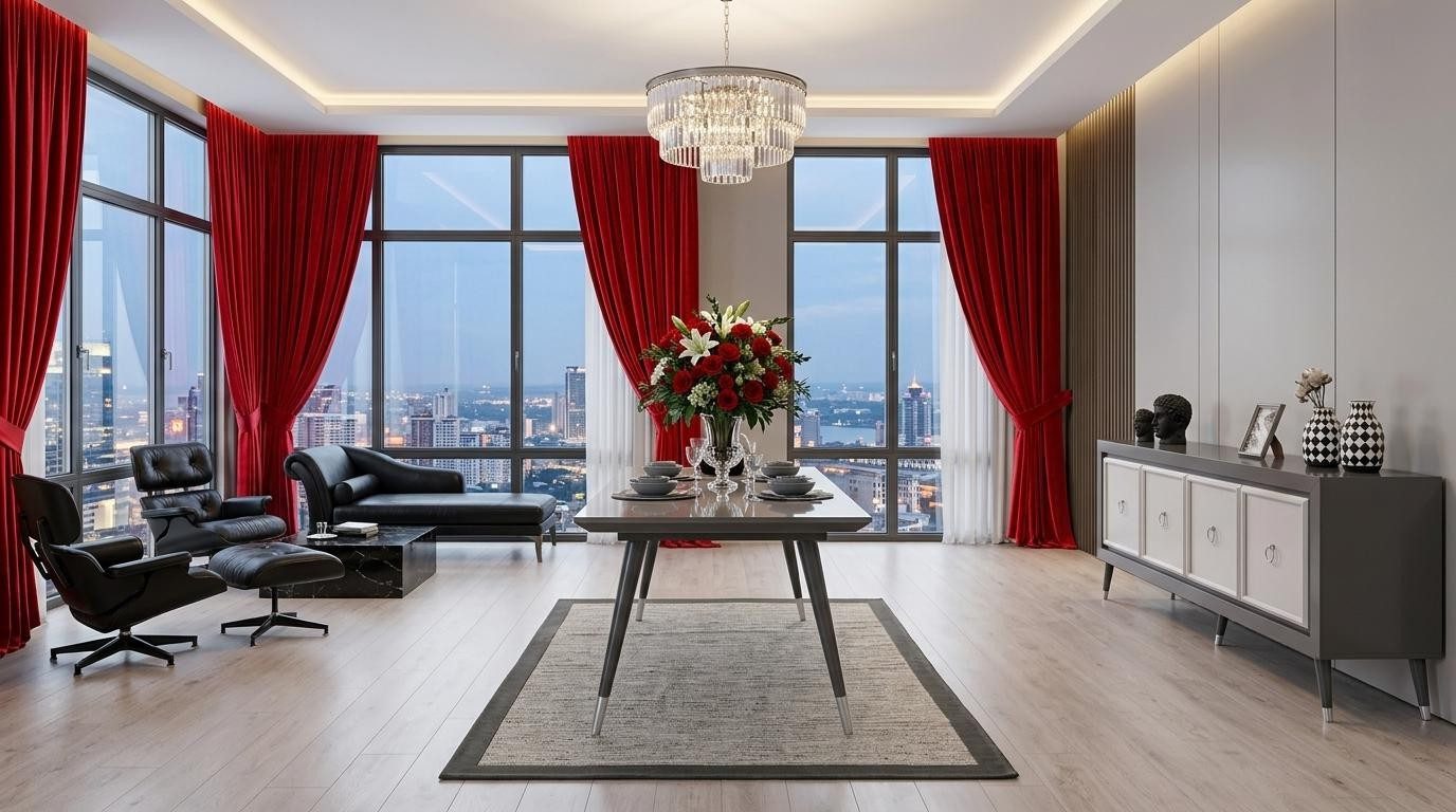 Xlmoebel Sideboard Tisch Konsole Wohnzimmer Stil modern grau rechteckig ausziehbar (Wohnzimmer Set, 1 St., 1-tlg)