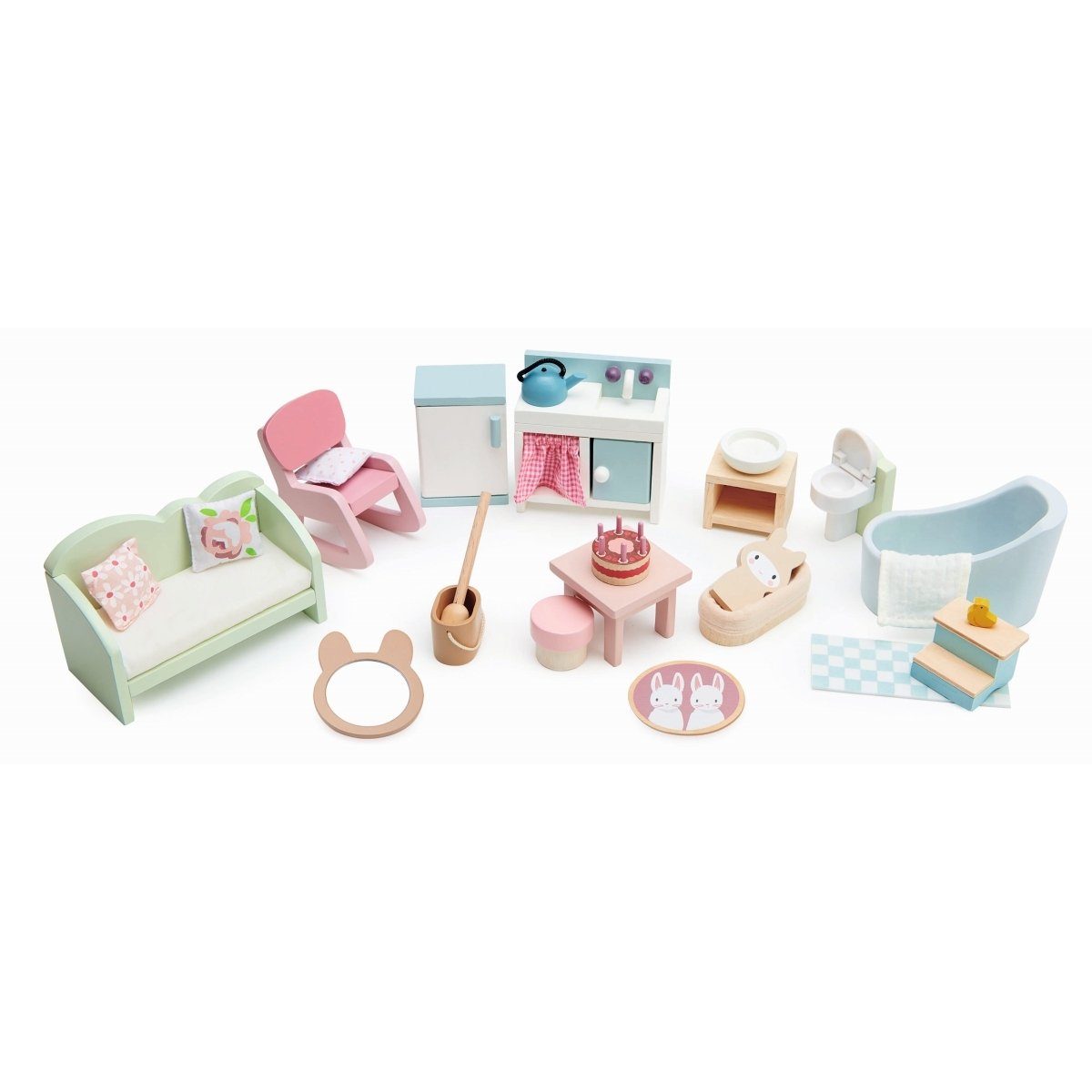 Tender Leaf Toys Puppenhausmöbel Puppenhaus Möbel Set Puppenmöbel