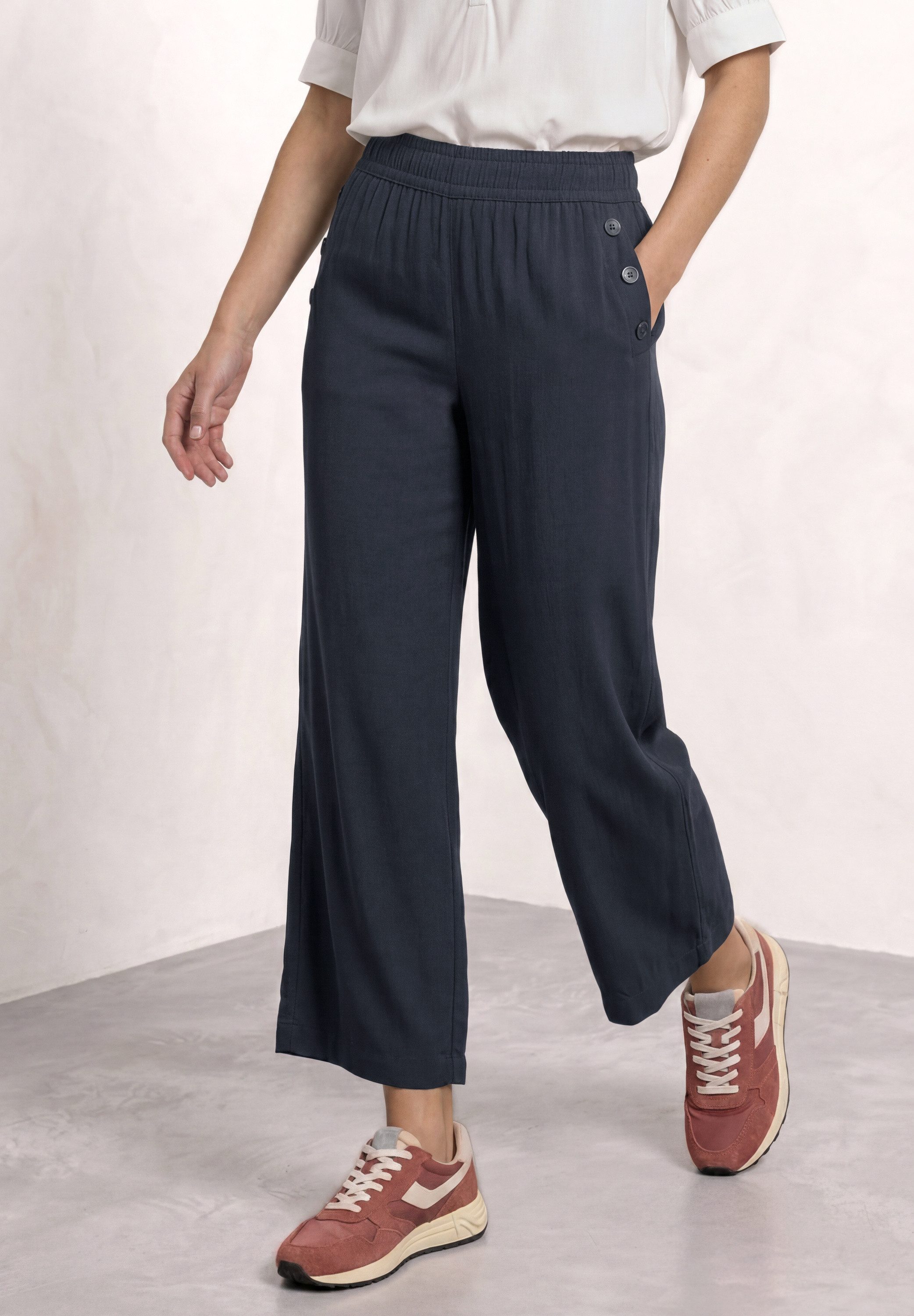STREET ONE Stoffhose mit Wide Legs
