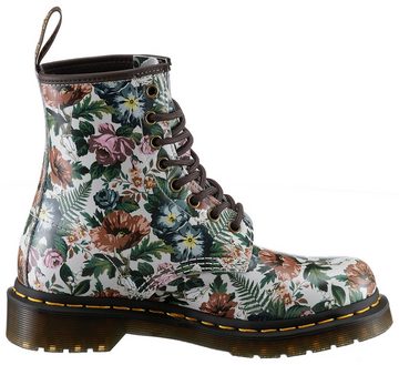 DR. MARTENS 1460 Schnürboots, Blockabsatz, Schnürschuh, Stiefelette mit coolem Print