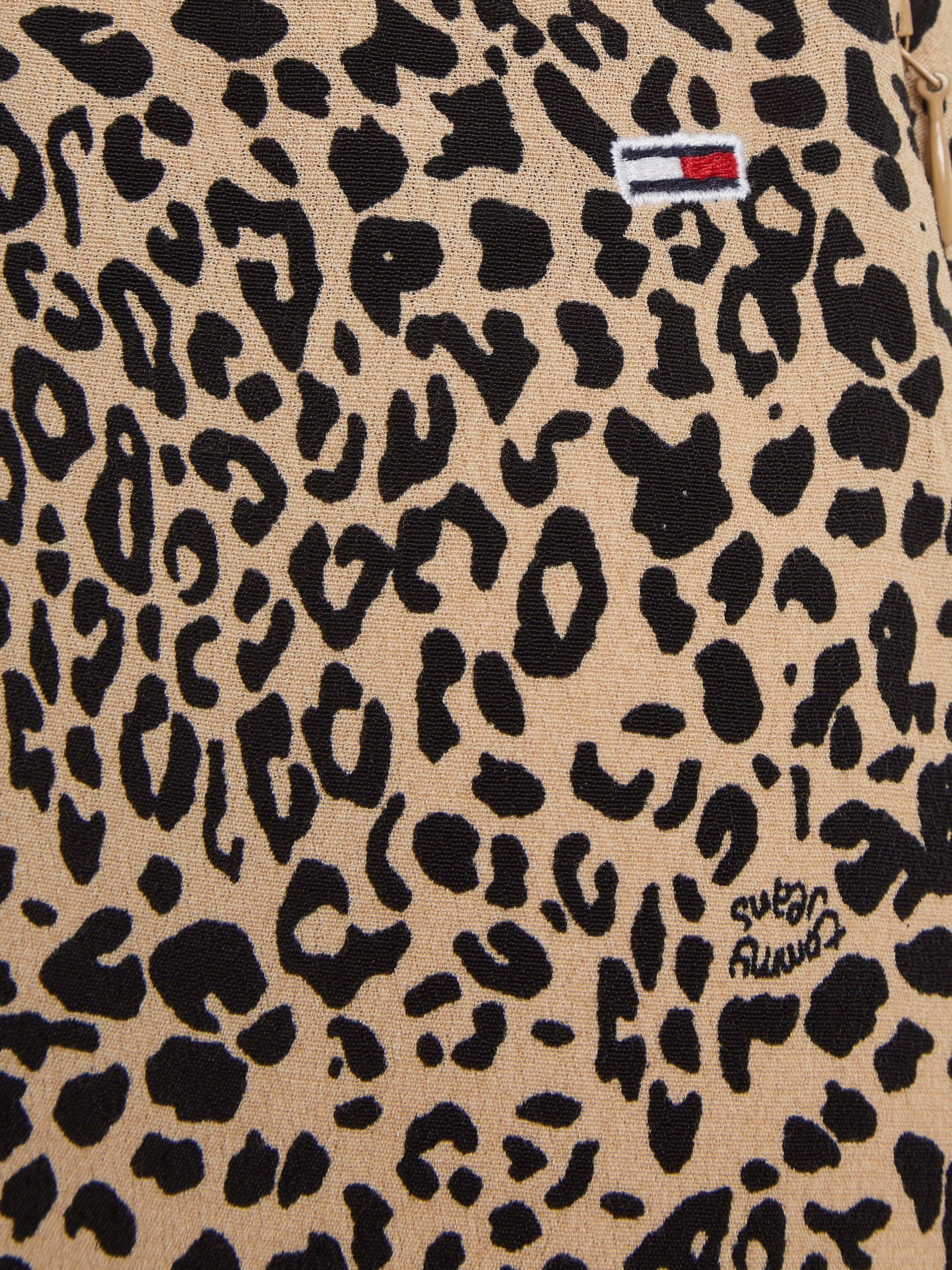 Tommy Jeans SKIRT TJW Animal im A-Linien-Rock LEO modischem FLARE Print