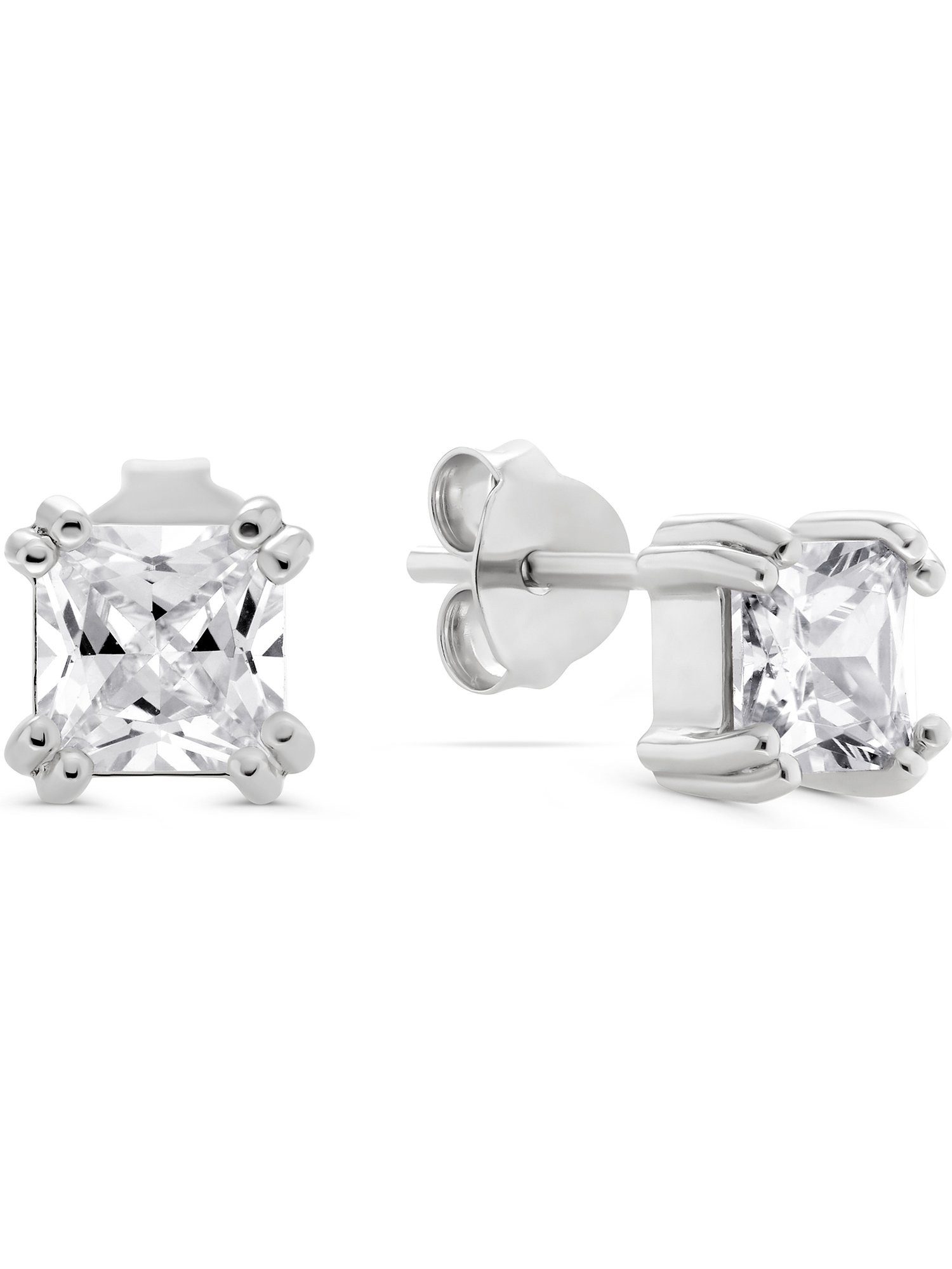 FAVS Paar Ohrhänger FAVS Damen-Ohrhänger 925er Silber 4 Zirkonia