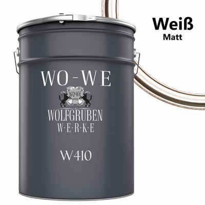 WO-WE Treppen- und Parkettlack Dielenlack Holzlack Holzboden lack W410, 1-20L, Matt / Seidenglänzend, Wasserbasis