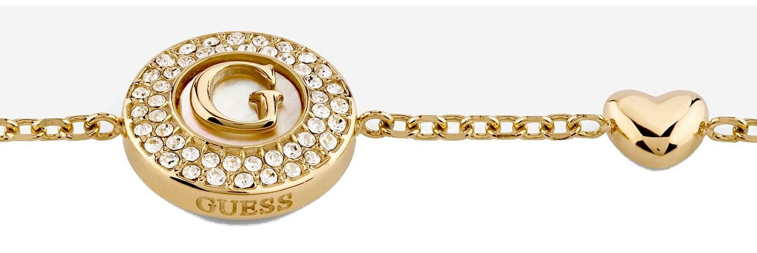 Guess Gliederarmband 14mm Pearly G Coin Bracelet