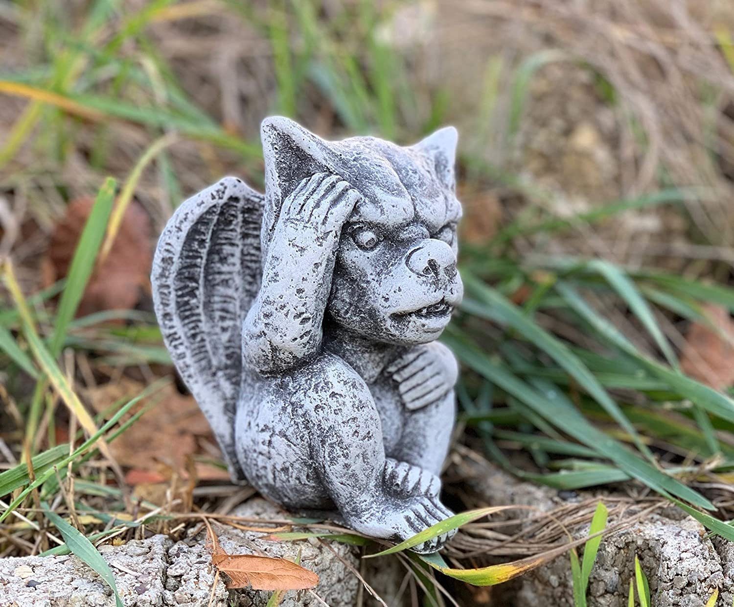 Stone and Style Gartenfigur Frostfeste Steinfiguren 3er-Set kleine Gargoyles