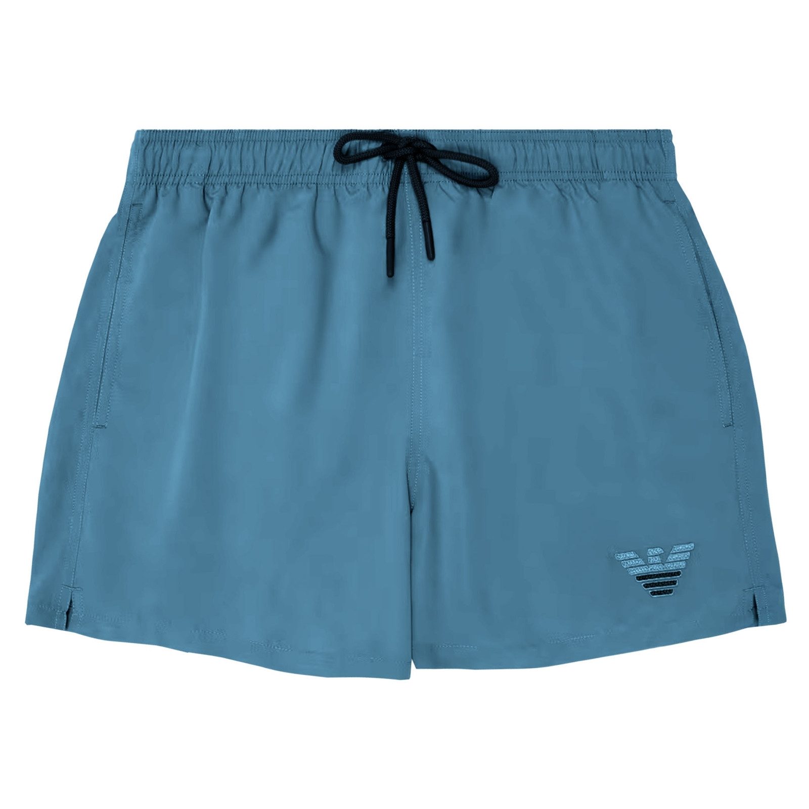 Emporio Armani Badeshorts Boxer Beachwear mit zweifarbiger Adler-Stickerei