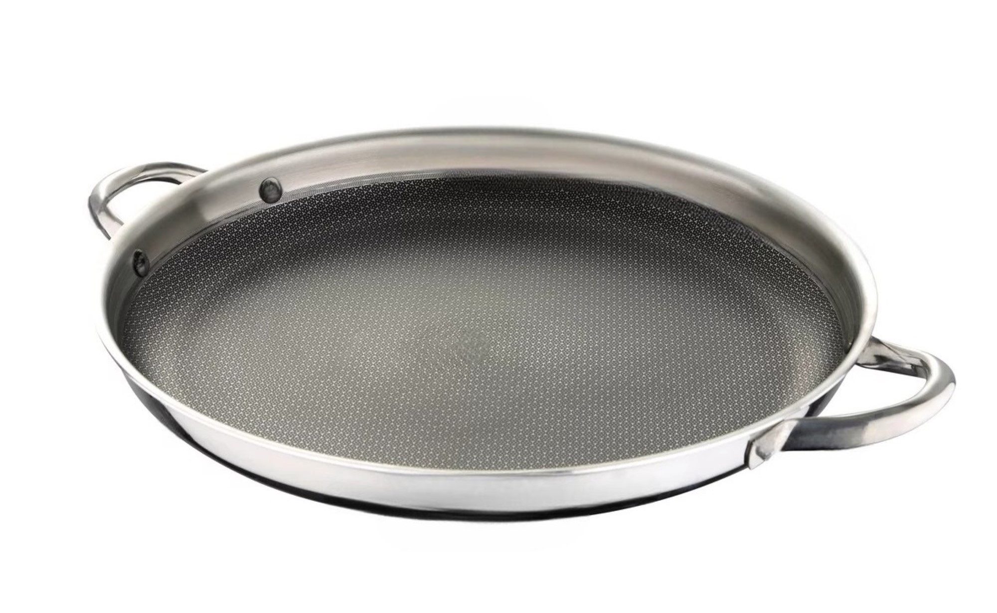 Cheffinger Bratpfanne Edelstahl Wabenstruktur Ø36cm Induktion Pfanne Anti Haft Kratzfest