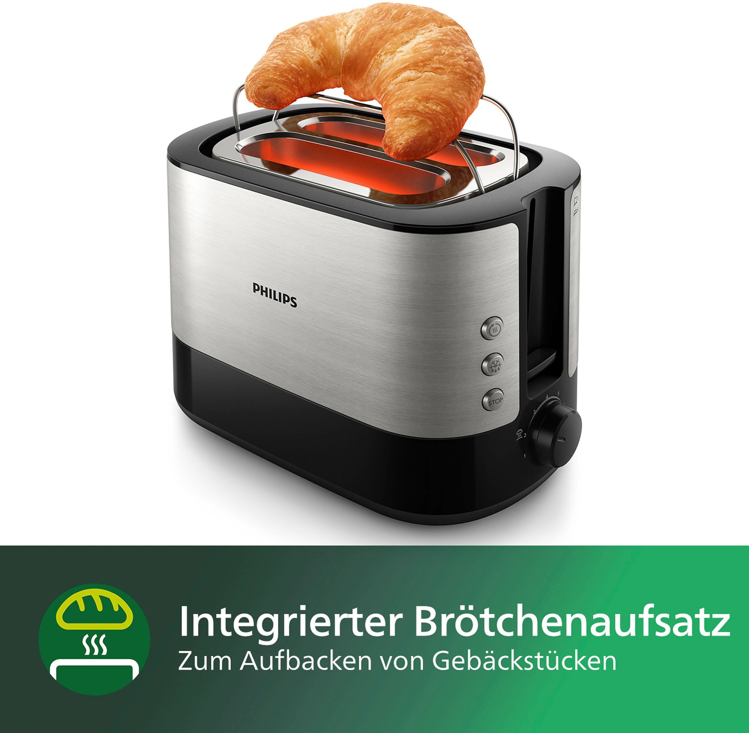 Scheiben, Collection, kurze Viva Schlitze, 2 für Philips HD2637/90 Toaster W 950 2