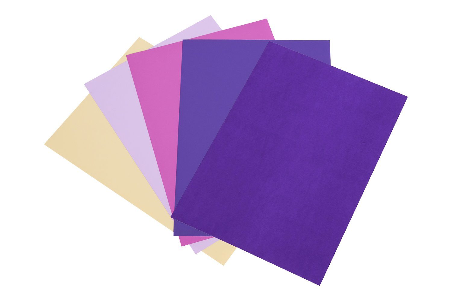 Hilltop Transparentpapier 5 x A4 Transferfolie, Textilfolie zum Aufbügeln auf Textilien Lilac Mix