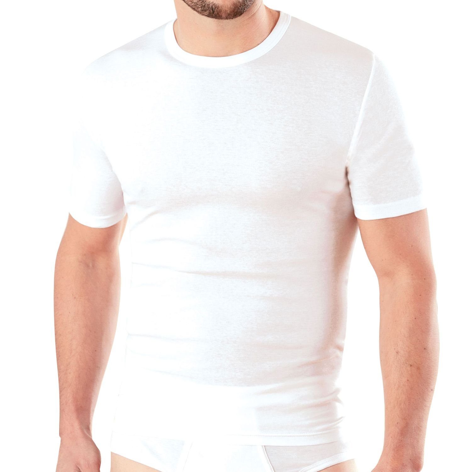 Premium Stück) Unterhemd Arm mit 2-St., 1/2 Ammann Pack 2 Unterhemden Feinripp (Mehrpack, 2er im