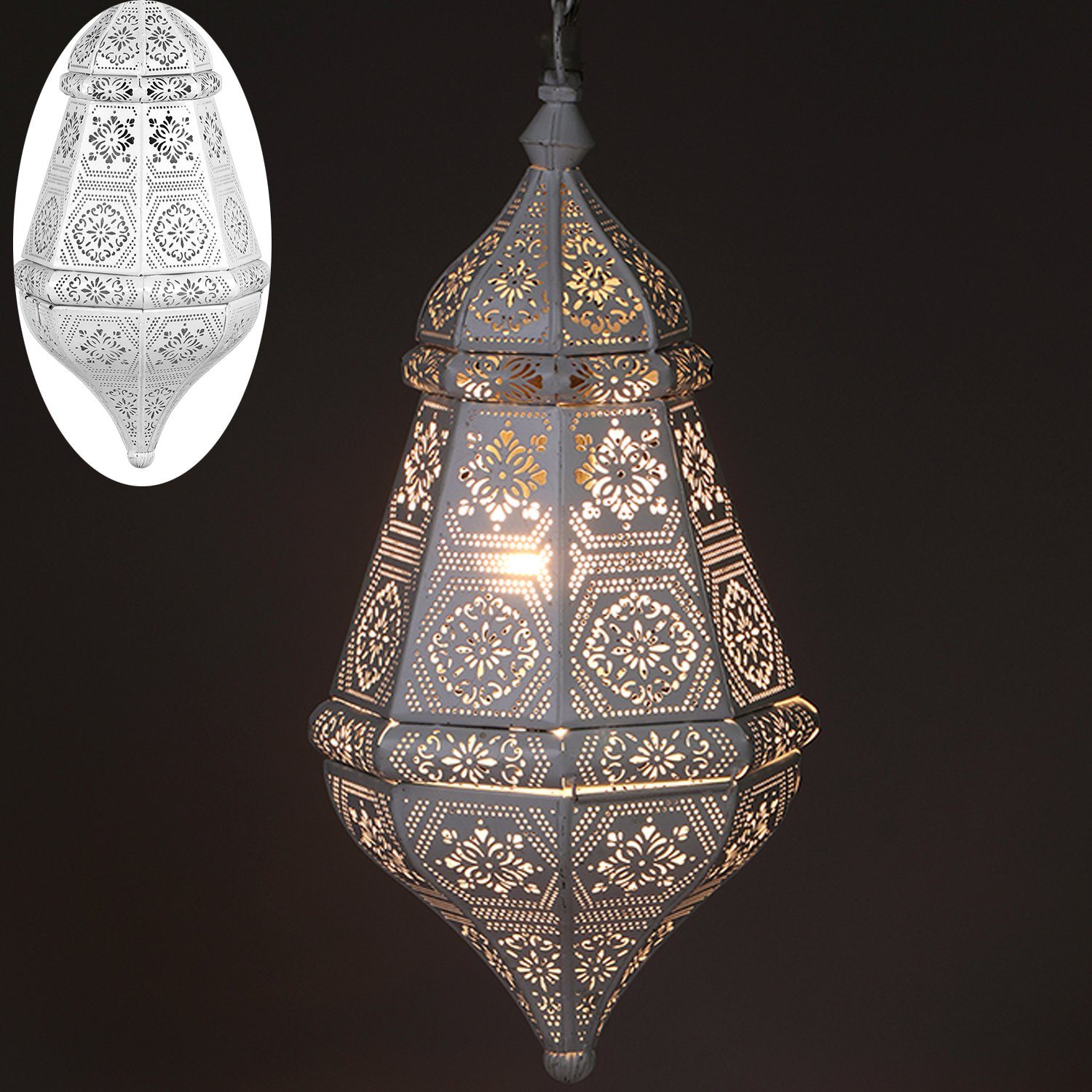 Marrakesch Orient & Mediterran Interior Deckenleuchte Orientalische Pendelleuchte Lampe Salma, Hängeleuchte, Deckenlampe, Handarbeit