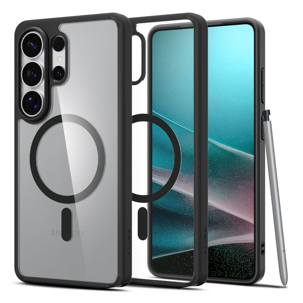 Spigen Hybrid Schutzhülle Handyhülle Magnetring, Spar-Set, 1-tlg., 70 g leicht, MagSafe-kompatibel, Hybrid TPU+PC, Luftpolster-Ecken