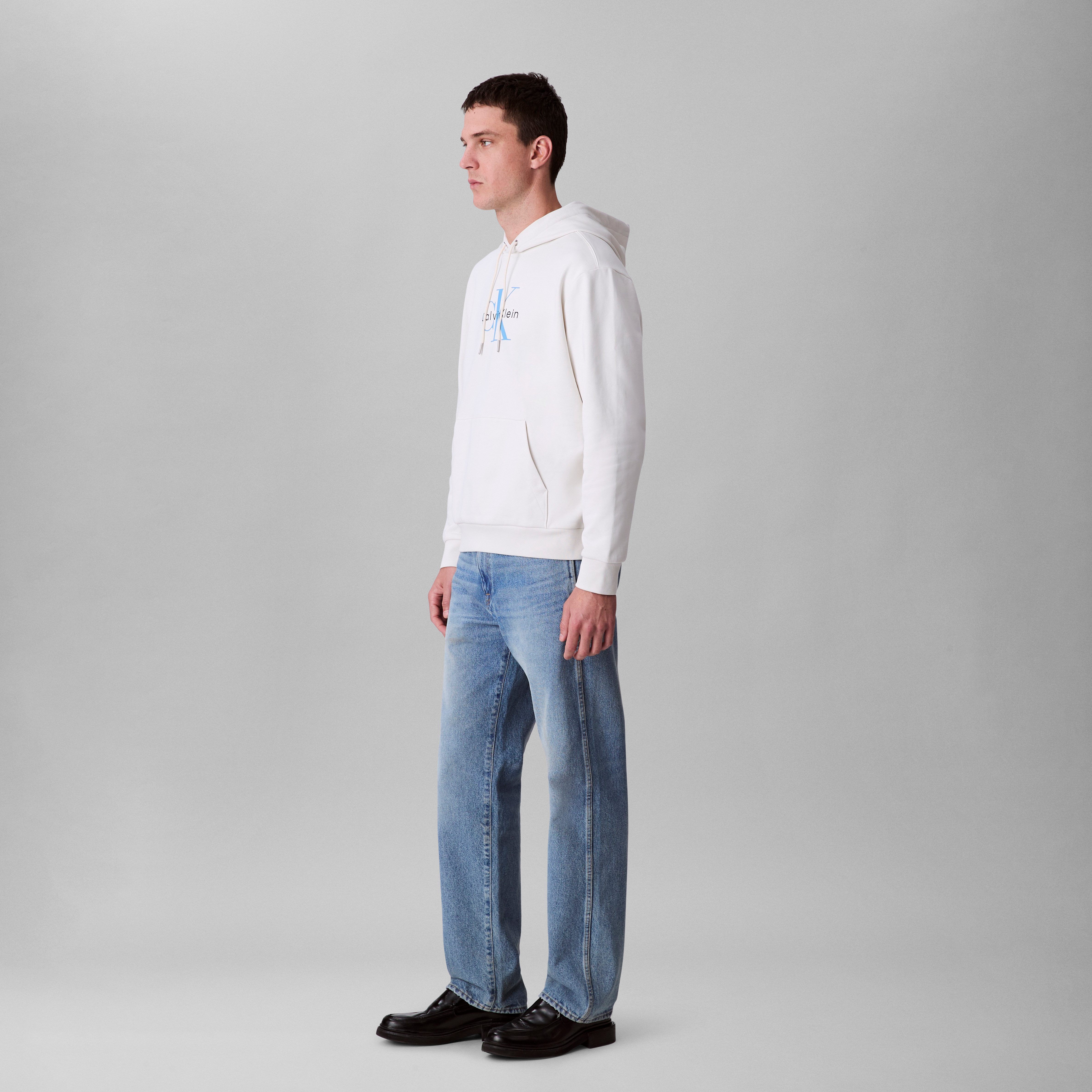 Calvin Klein Jeans Kapuzensweatshirt 400GSM TERRY MONOLOGO HOODIE Mit Rundhalsausschnitt