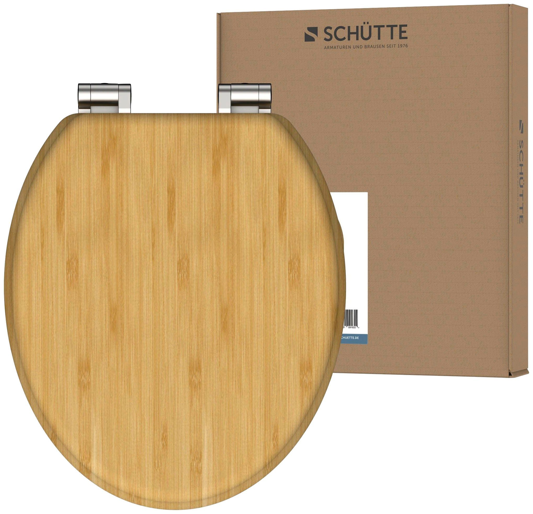 Schütte WC-Sitz NATURAL BAMBOO, aus Bambus Vollholz