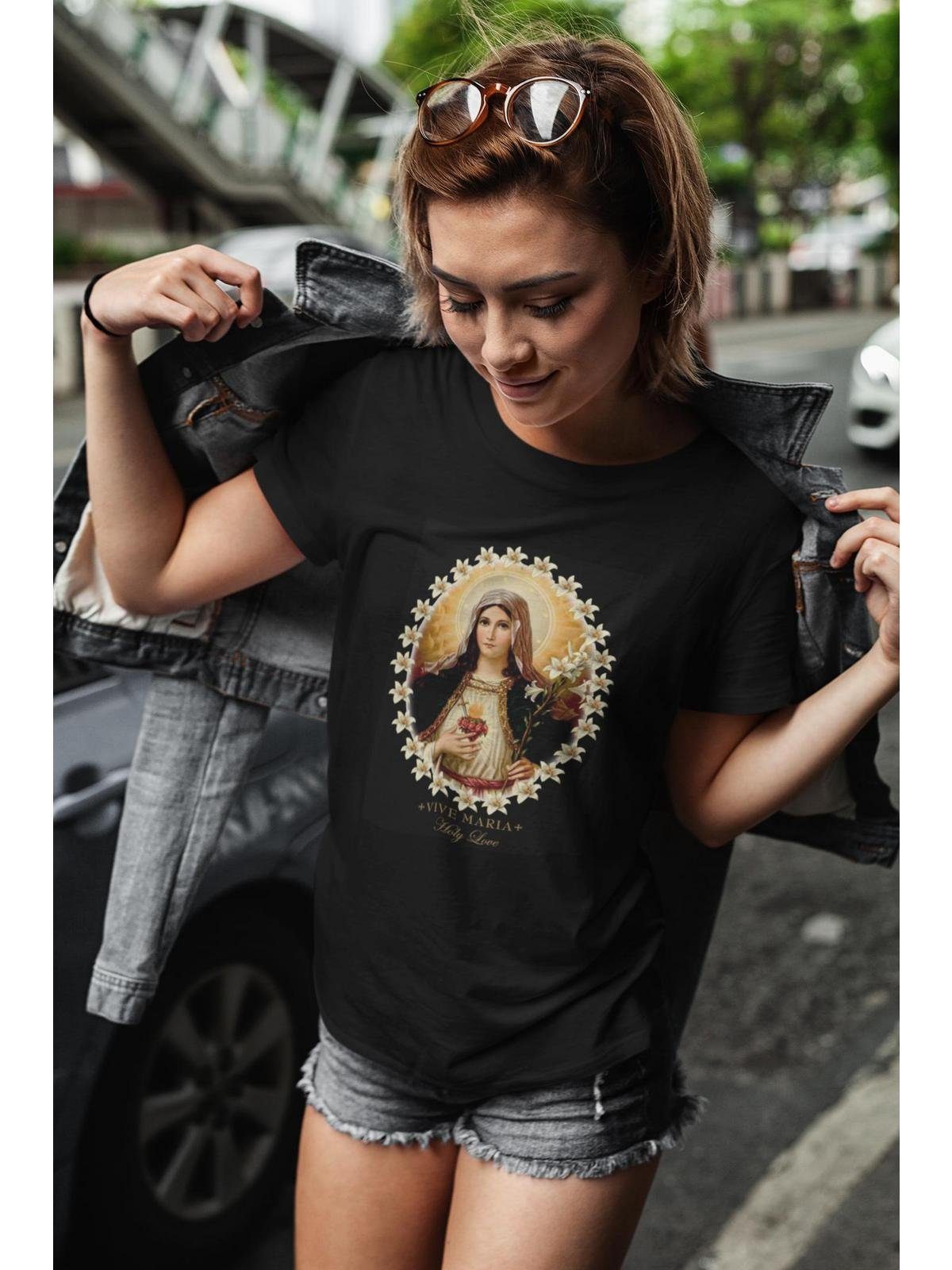 Vive Maria T-Shirt Holy Love schwarz