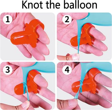 Cbei Luftballon Ballonsäulen Ballonsäulenständer Kit Basis 2 Stück mit Luftballons