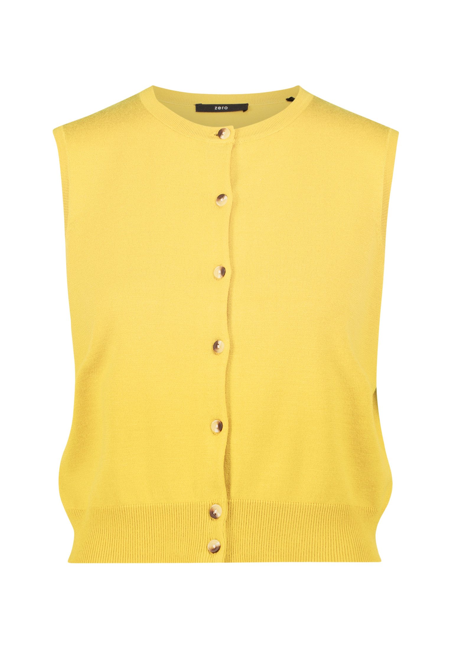 Zero Strickjacke zero Feinstrickweste mit Knopfleiste günstig online kaufen