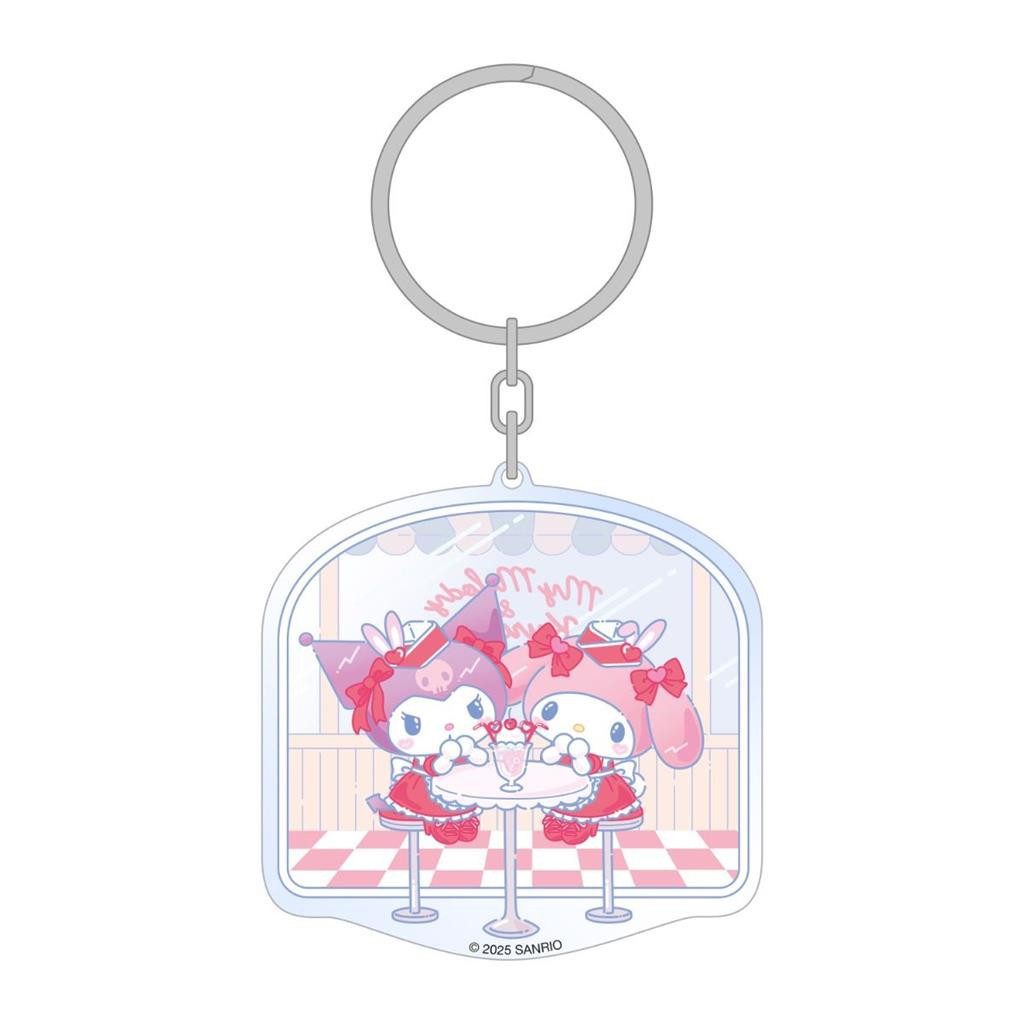 Sakami Merchandise Schlüsselanhänger Keychain - Hello Kitty & Friends - American Diner 5,5cm