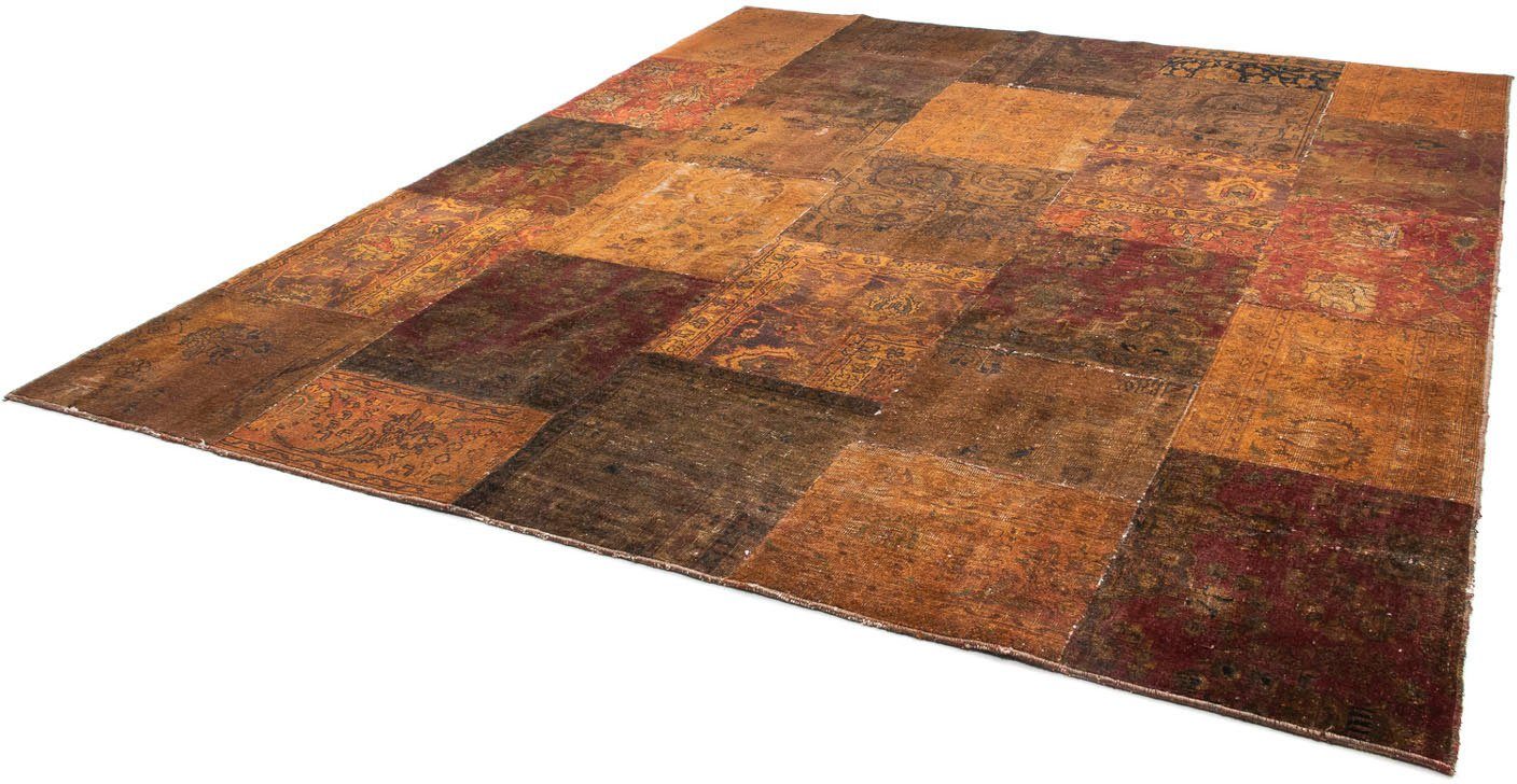 Teppich Patchwork - 296 x 246 cm - mehrfarbig, morgenland, rechteckig, Höhe: 7 mm, Wohnzimmer, Handgeknüpft, Einzelstück mit Zertifikat
