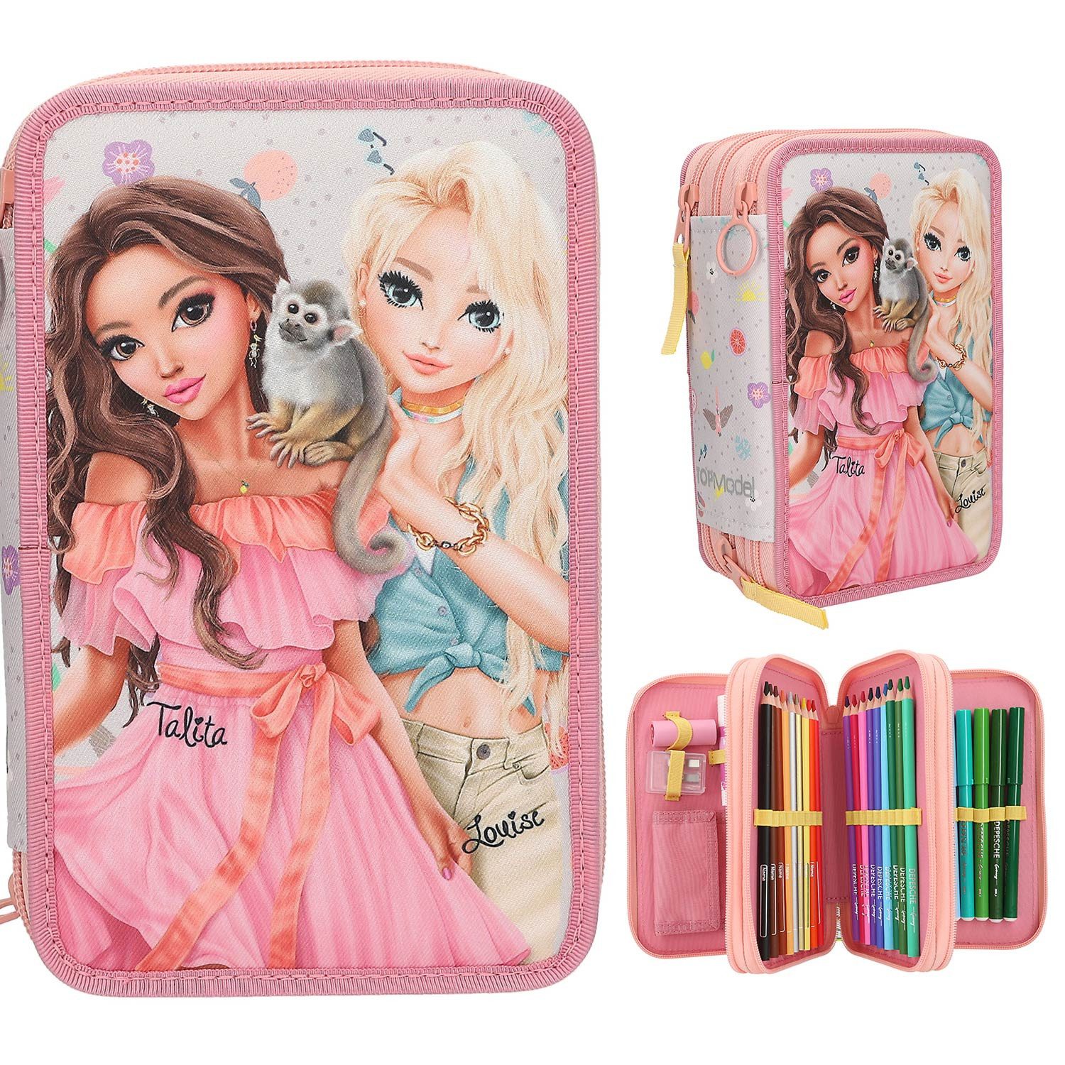 Depesche Federtasche Depesche 3-Fach Federtasche TOPModel JUICY