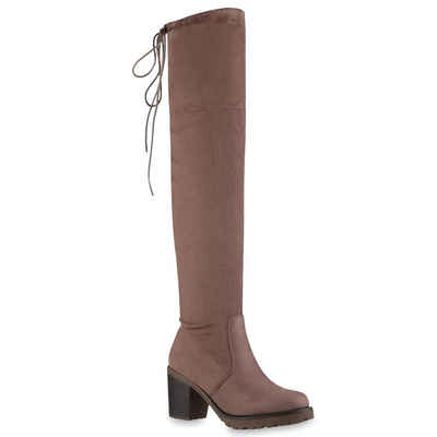 VAN HILL 833657 Overkneestiefel Bequeme Schuhe