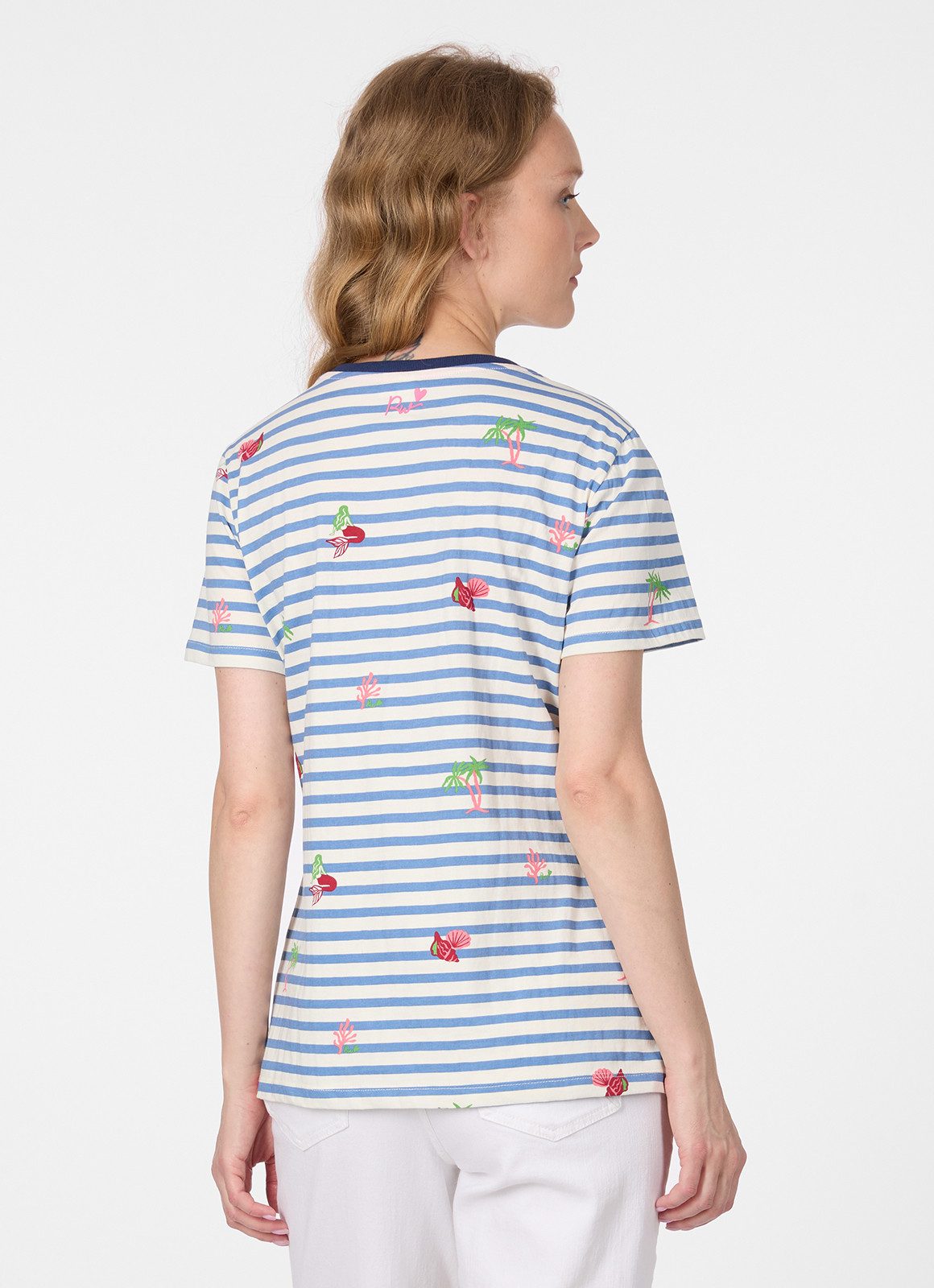 Ragwear T-Shirt MINTTA STRIPES Klassischer Fit mit Streifen und Allover-Print