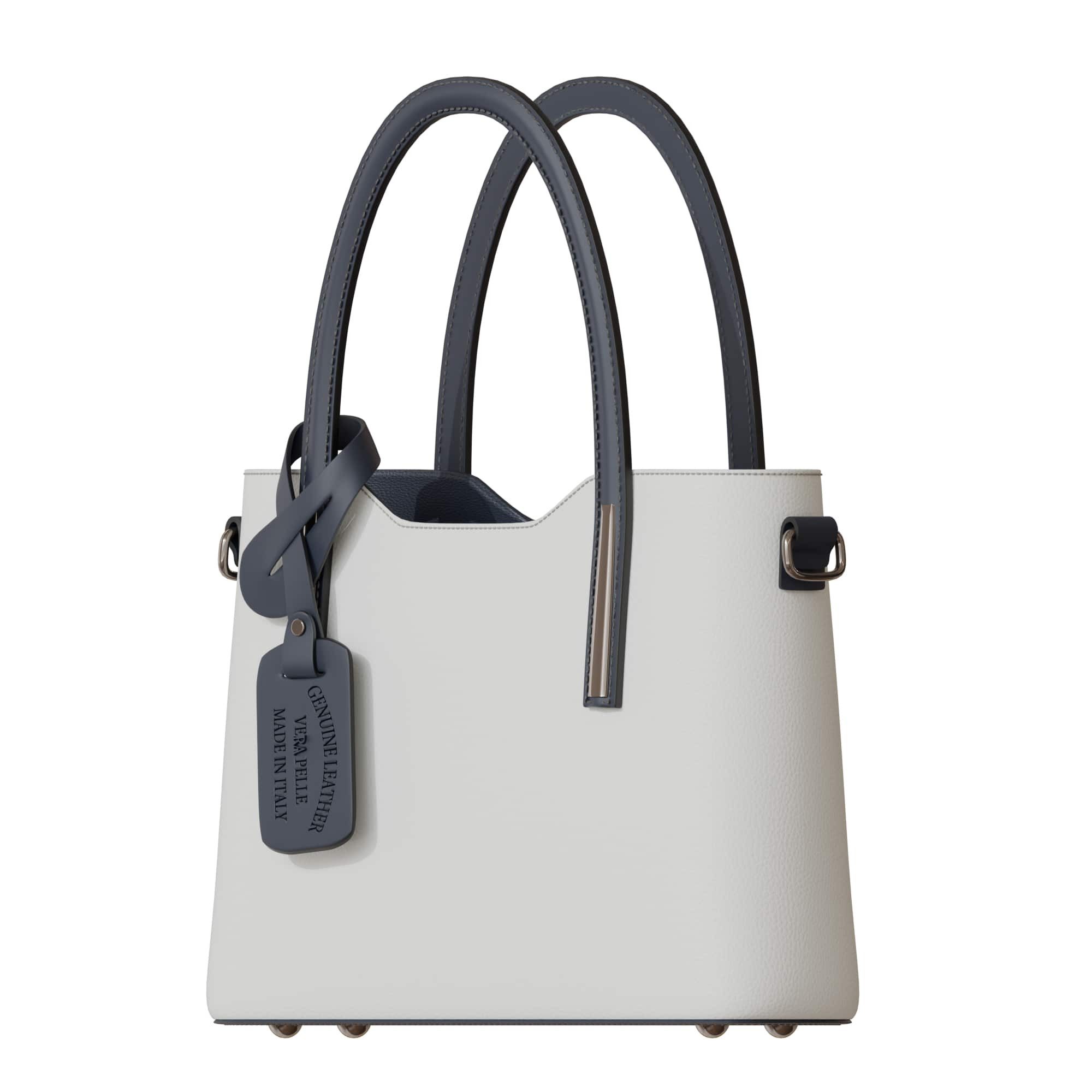 KMISSO Henkeltasche Damen Hand Umhänge Henkel Tasche Feinstes Echt Leder 30637 (1-tlg), im eleganten Look
