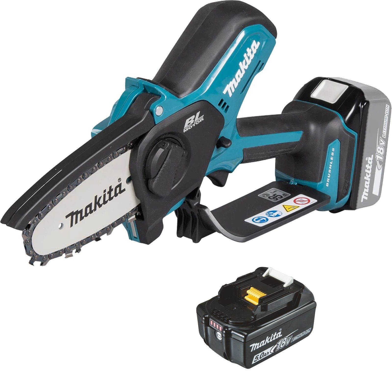 Makita Garten-Multifunktionsgerät Makita DUC101T Akku-Astsäge 18V / 1x 5,0 Ah Akku