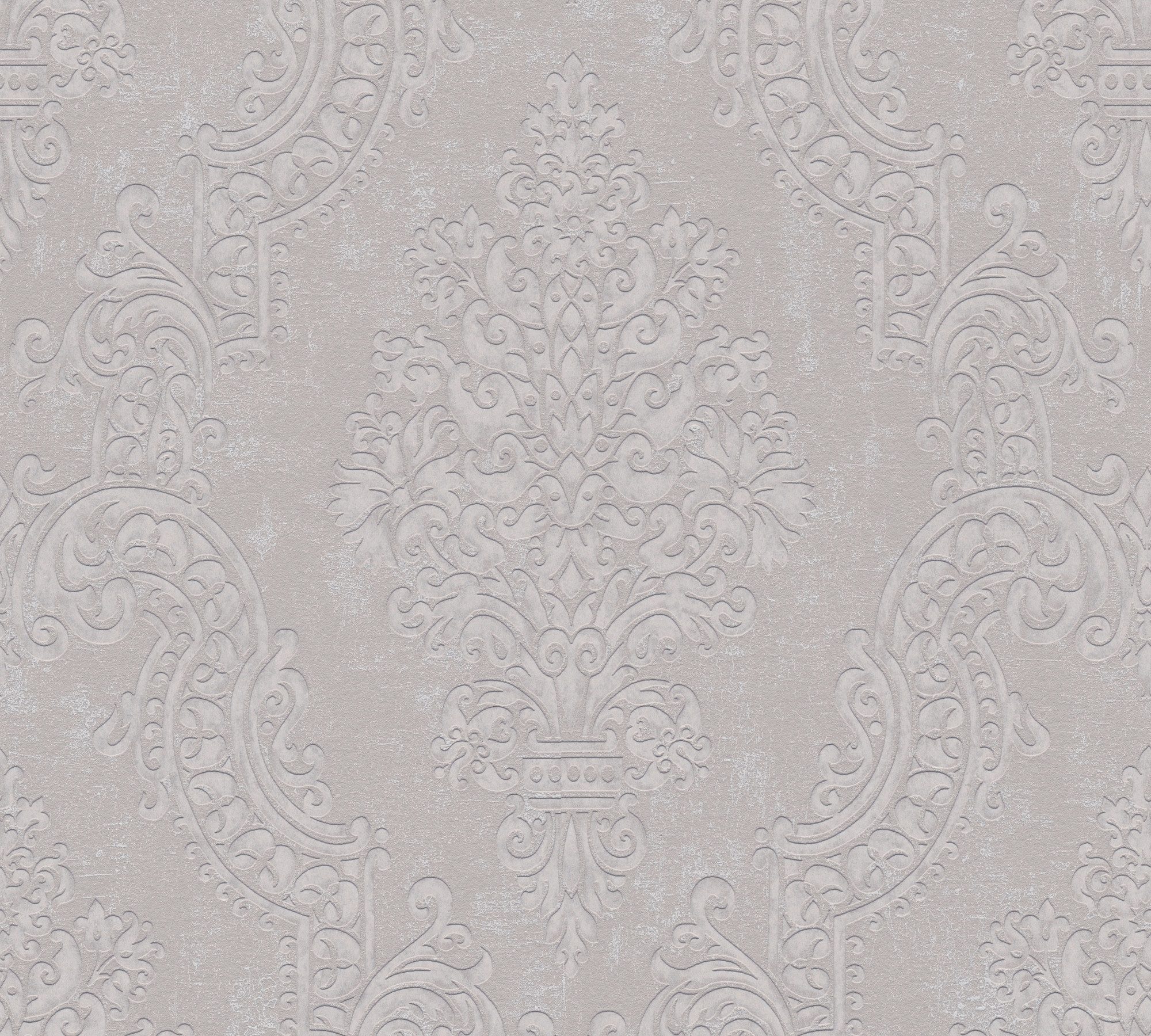 A.S. Création Vliestapete Pure Elegance Ornament-Tapete Mustertapete Barock Raute, strukturiert, schimmernd, (1 St), Vliestapete klassisch für Schlafzimmer Küche Wohnzimmer Ornament Flur