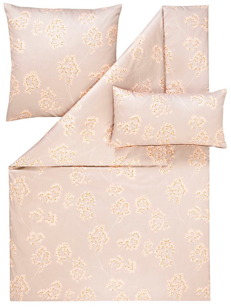 Estella Bettwäsche Birgit, Schweizer Satin, 3 teilig, Feinster Schweizer Premium-Satin aus 100% Baumwolle