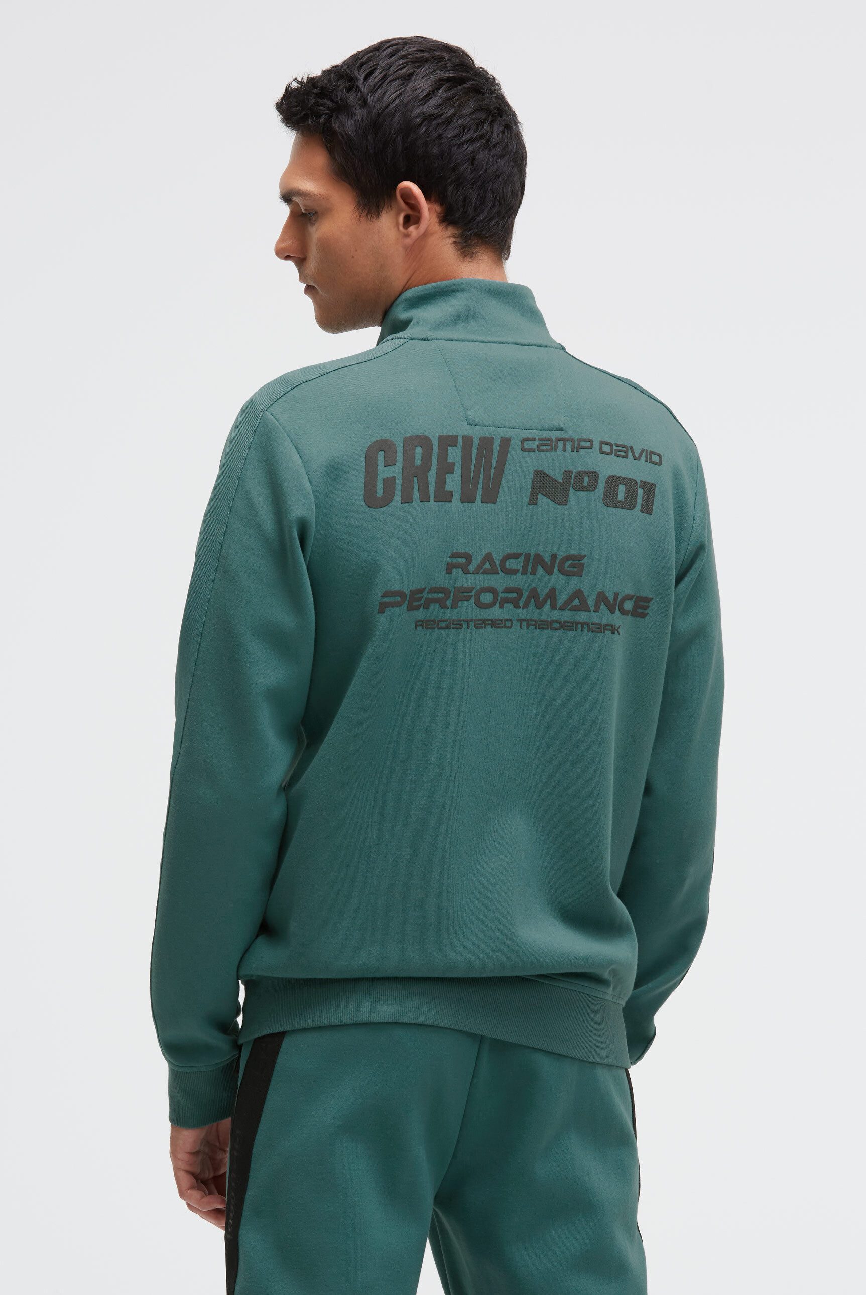 CAMP DAVID Sweatjacke mit Reißverschlusstaschen