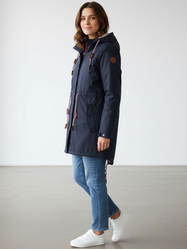 modAS Regenjacke 13309W Damen Regenmantel aus PU - Wasserdichte Jacke mit T günstig online kaufen