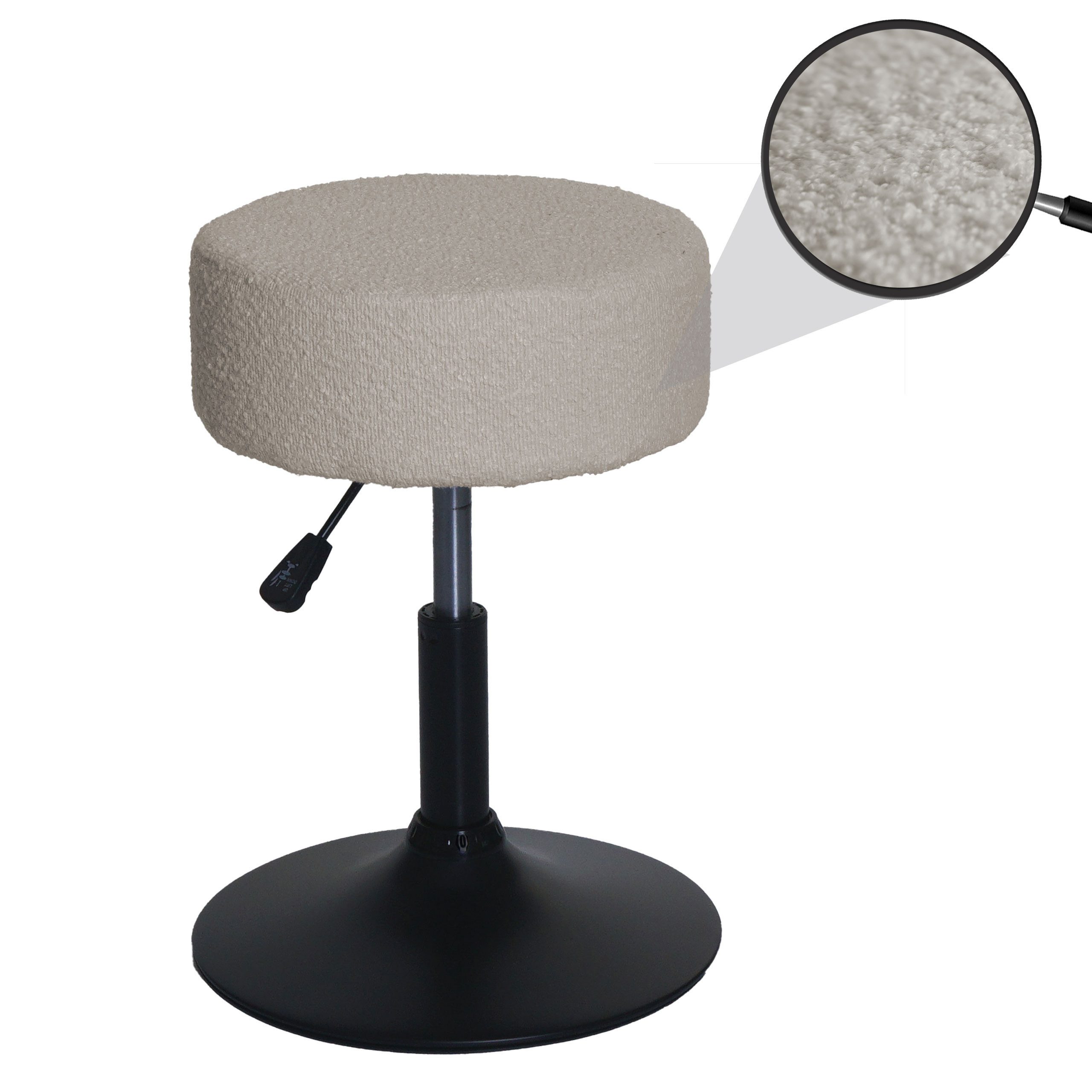 PROREGAL® Drehhocker Hocker höhenverstellbar und drehbar Sitzhöhe 45-57cm D günstig online kaufen