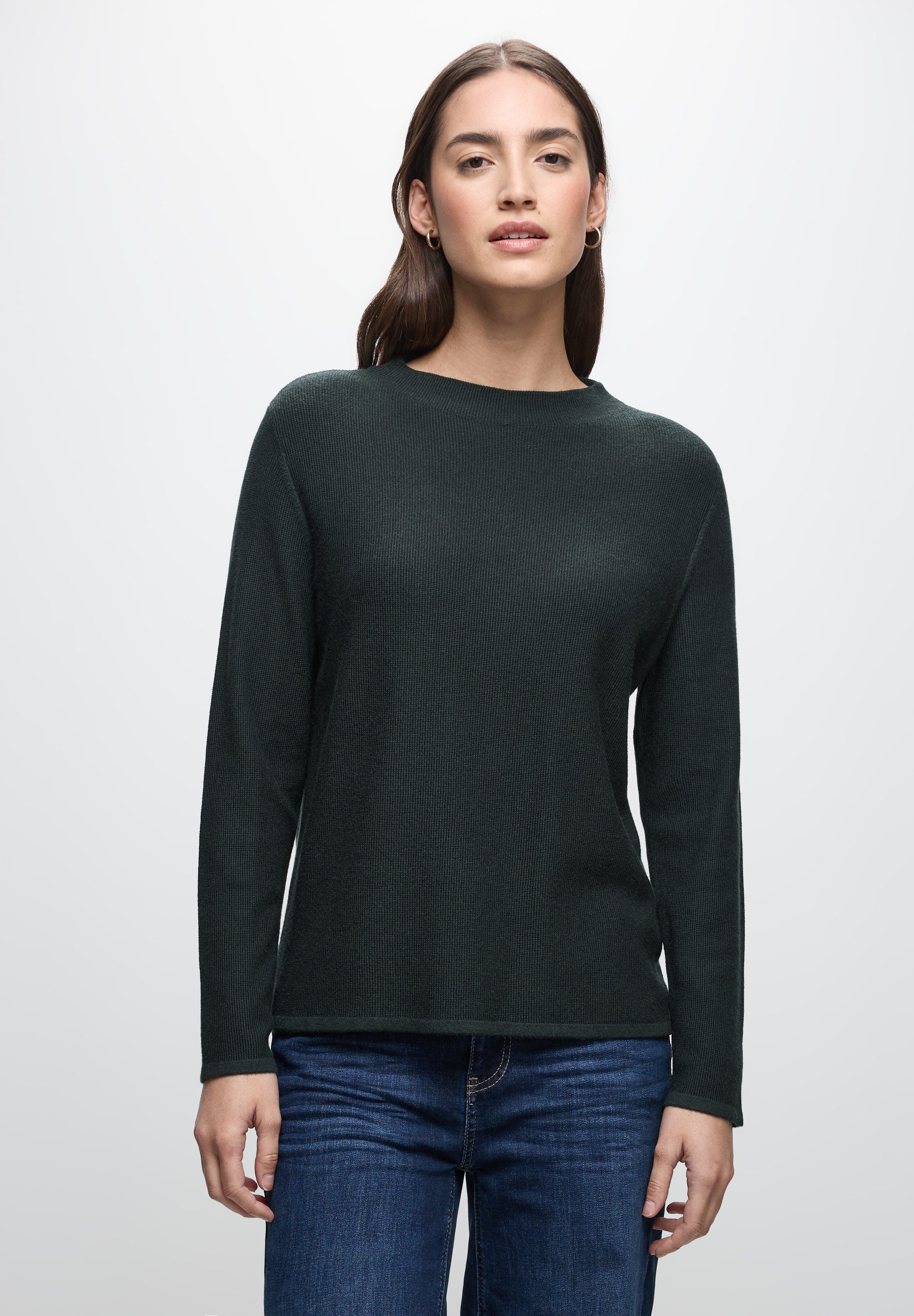 STREET ONE Strickpullover aus softem Materialmix günstig online kaufen