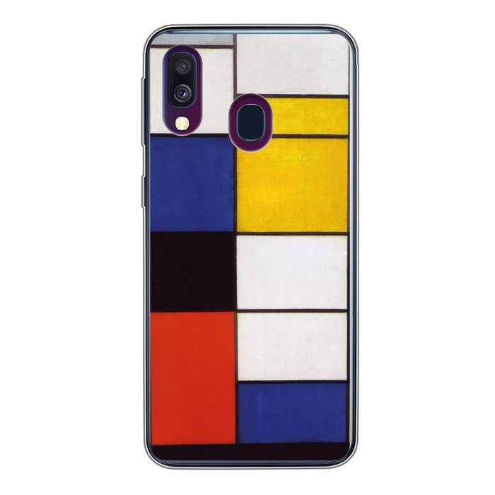 MuchoWow Handyhülle Komposition A - Piet Mondrian Handyhülle Samsung Galaxy A40 Smartphone-Bumper Print Handy