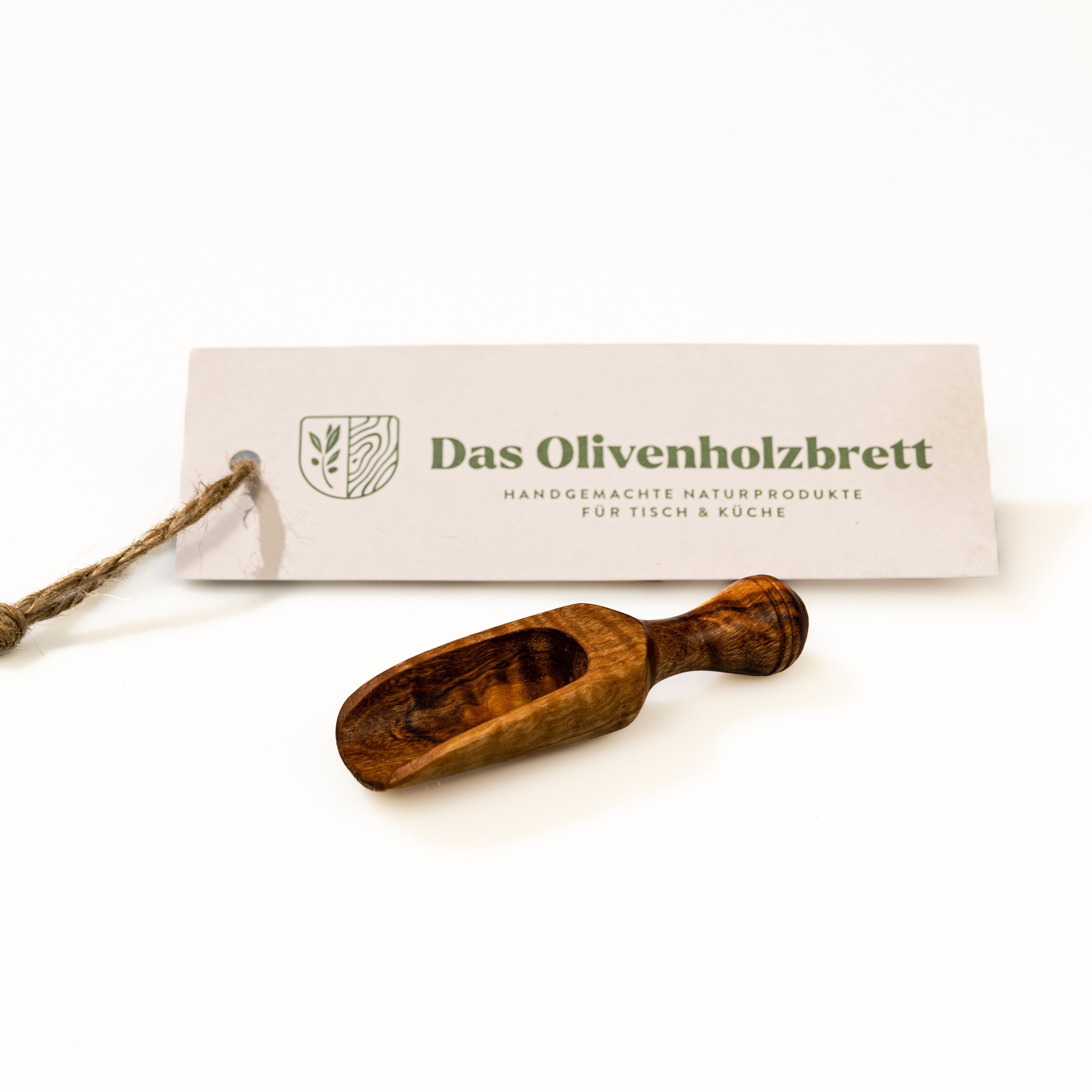 dasOlivenholzbrett Мерные ложки Gewürzschaufel aus Olivenholz, Olivenholz8cm